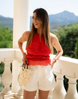 Top Romy rouge